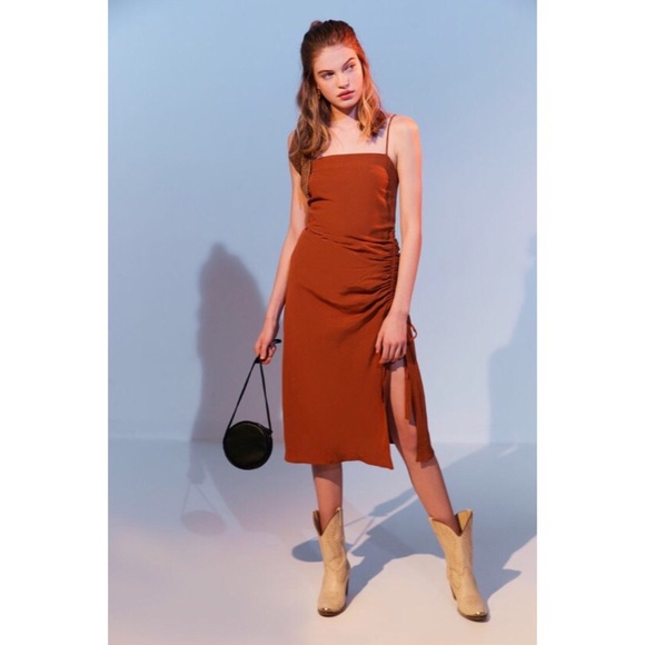 Third Form Picasso Cinched Slip MIDI Dress - Picture 2 of 4